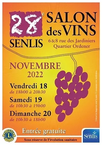 Illustration des Artikels "Die Weinmesse von Senlis, um wieder zu feiern, mit und ohne Blasen! Bei der Ordenerfahrt, 18., 19. und 20. November 2022"