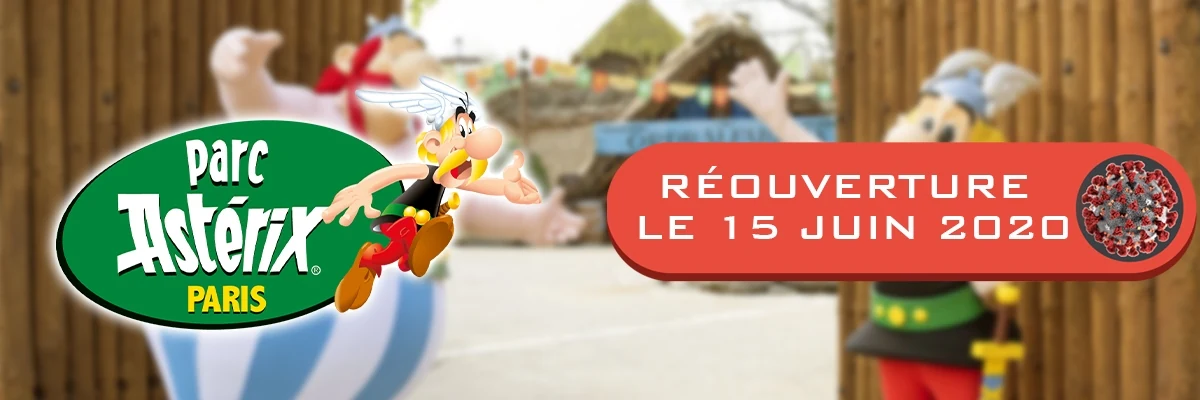 Illustration de l’article « le Parc Astérix rouvrira ses portes aux visiteurs dès le lundi 15 Juin. »