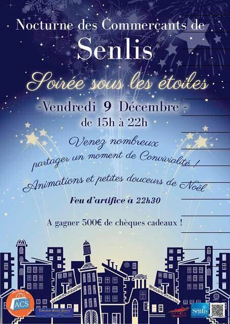Illustration de l’article « La Nocturne des Commerçants de Senlis – le 9 Décembre de 15h à 22h. »