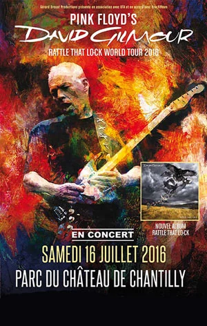 Illustration de l’article « DAVID GILMOUR RATTLE THAT LOCK WORLD TOUR 2016 – LE SAMEDI 16/07/2016 À 21H00 – PARC DU CHATEAU DE CHANTILLY – CHANTILLY »